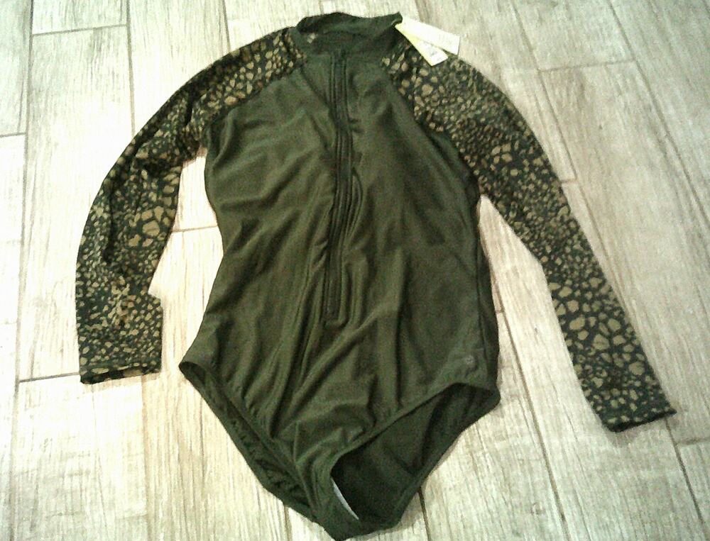 All in Motion Long Sleeve One Piece Swimsuit NWT XL 16-18